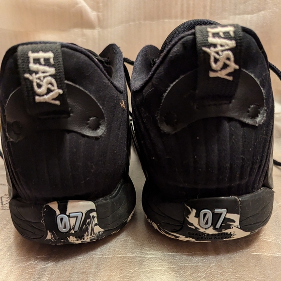 Nike KD 15 basketball sneakers men's size 11 black and white refuge Kevin Durant - Picture 5 of 8